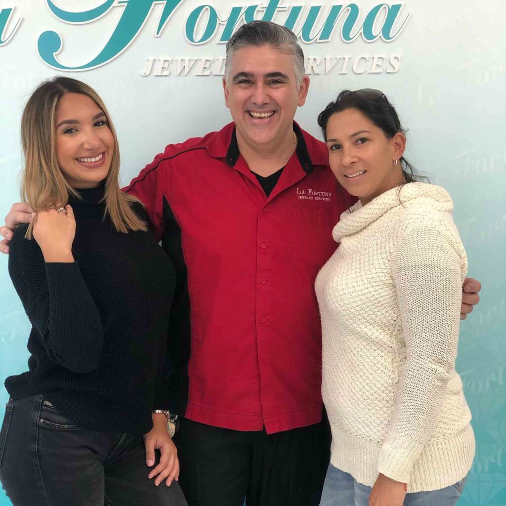 Misael with ambassador of the brand.
